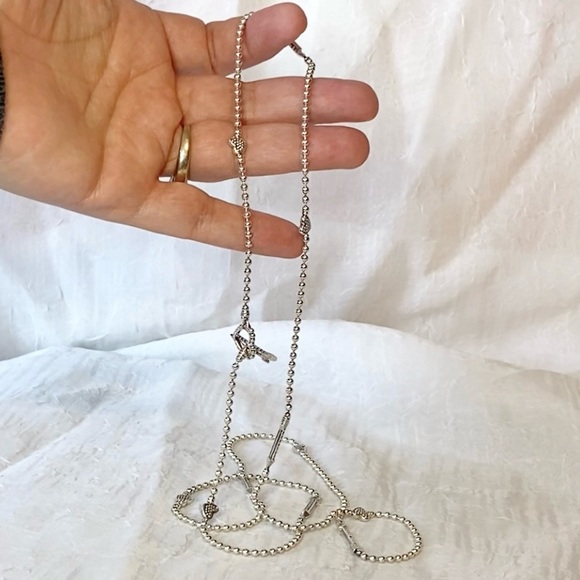 LAGOS Sterling Silver Caviar Hearts & Arrows Necklace - Picture 13 of 16